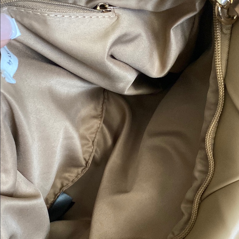 Anthropologie Tan Woven Crossbody Bag - Picture 5 of 7
